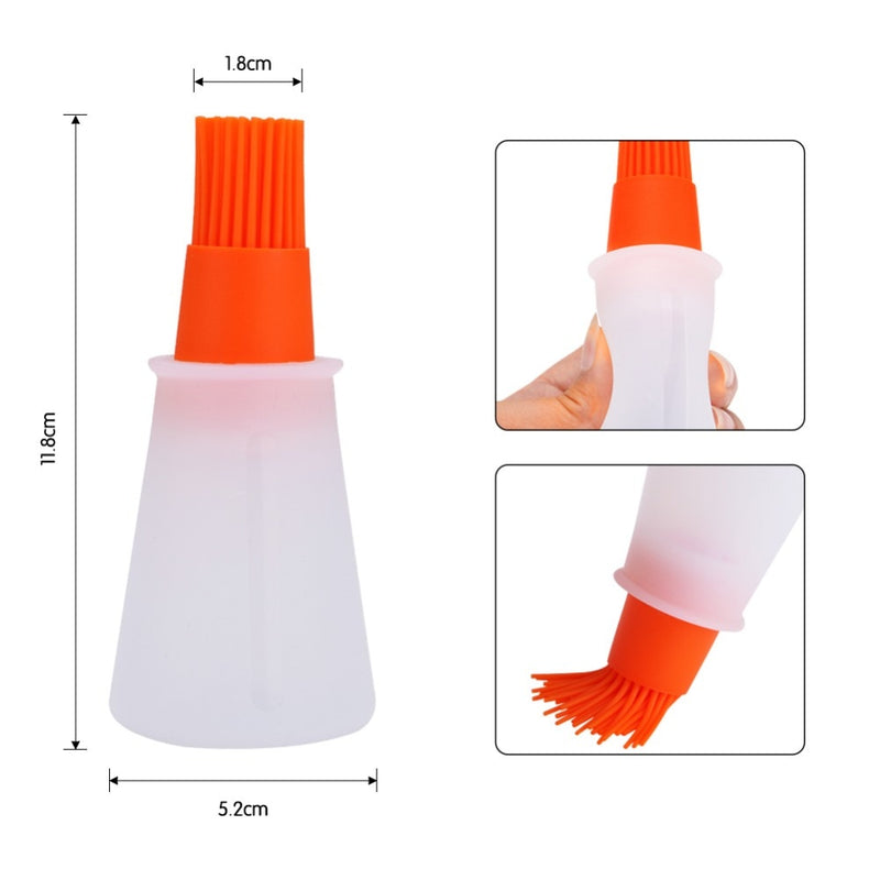 1PCS Silicone Oil Brush BBQ Baking Pastry Brushes Liquid Oil Cake Butter Bread Pastry Brush