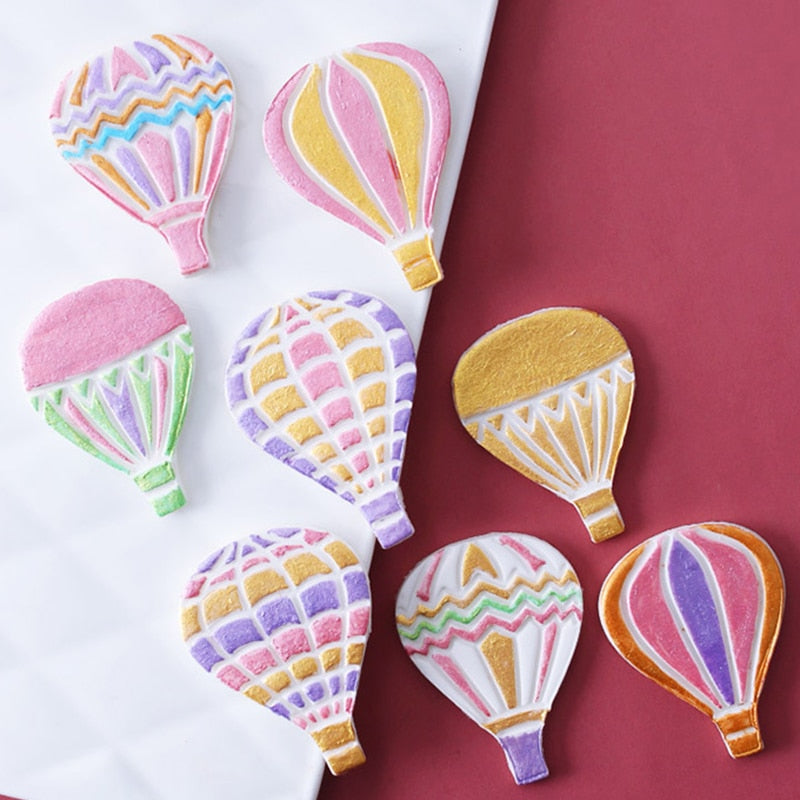 4pcs Balloon Plastic Cartoon Fondant Biscuit Cookie Cutter Cake Mold Fondant Mold Cake Decorating