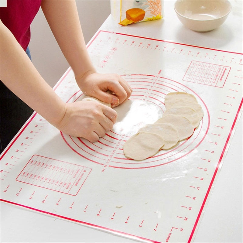 Non-Stick Silicone Baking Mat Pad Baking Sheet Glass Fiber Rolling Dough Mat Cookie
