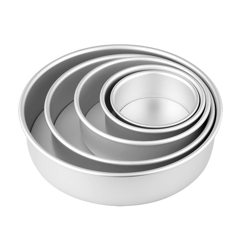 Thickened 4/6/8/10 inch Aluminum alloy Round cake mold Bottom removable DIY baking mold
