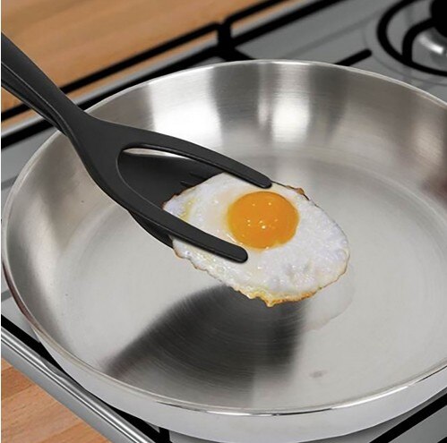 Egg Pie Servers+Tweezers 2IN1 Flip Pancake Baking Cooking Shovel