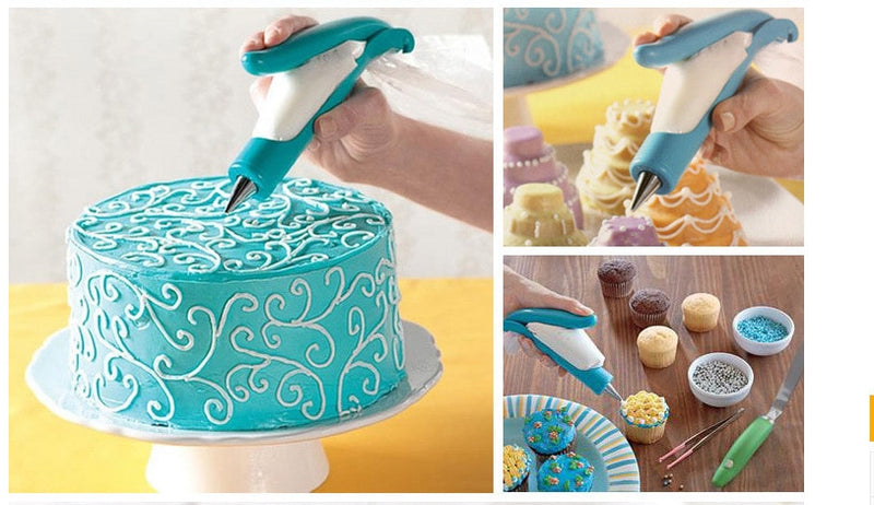 Pastry Icing Pen Cake Tools Piping Bag Nozzle Tips Fondant Cake Cream Syringe Tips Muffin Dessert