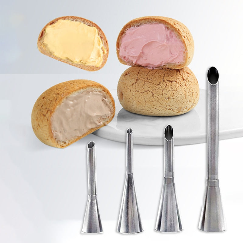 Puff Nozzles Cupcake Injector Pastry Syringe Cream Socket Icing Piping Tip Bag Cake Confectionery