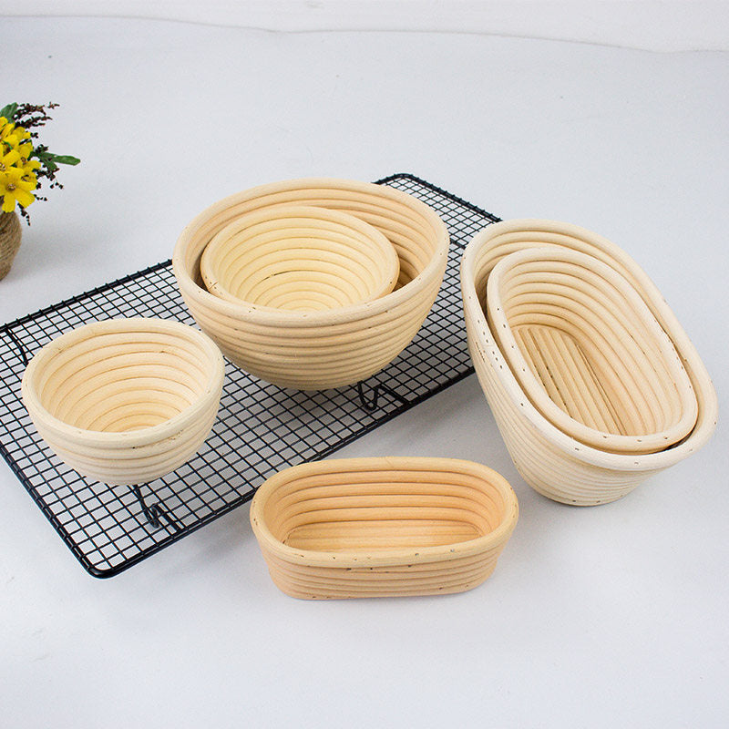 Fermentation Rattan Basket Country Bread Baguette Dough Banneton Brotform Proofing Proving Baskets