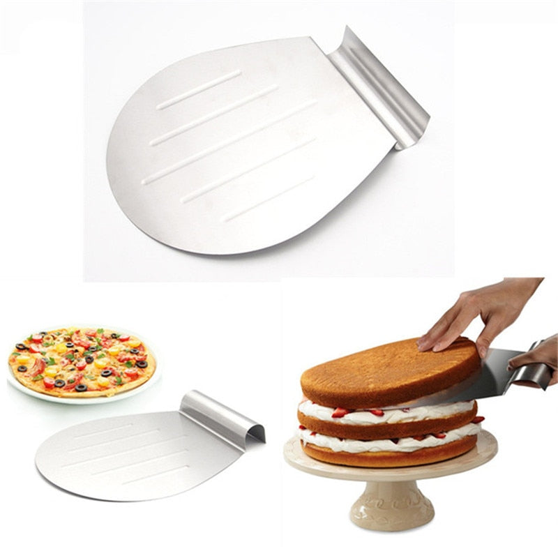 Stainless Steel Cake Baking Tools Cake Pizza Shovel Transfer Cake Tray Moving Plate Cake Lifter
