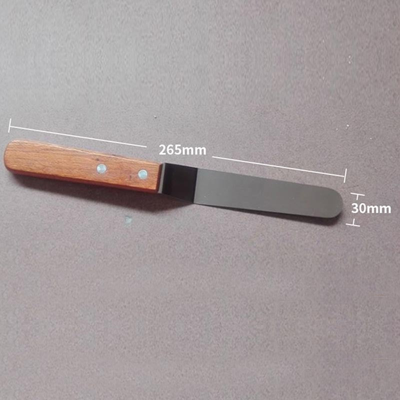 Stainless Steel Wooden Handle  Cream Spatula for Cake Smoother Frosting Spreader Fondant Pastry Cake