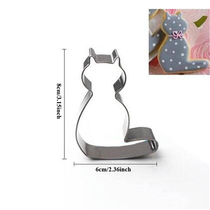 Animal Dogs Cats Kitty Puppy Claw Bone Stainless Steel Cookie Cutter Party Biscuit Mold Fondant Cake