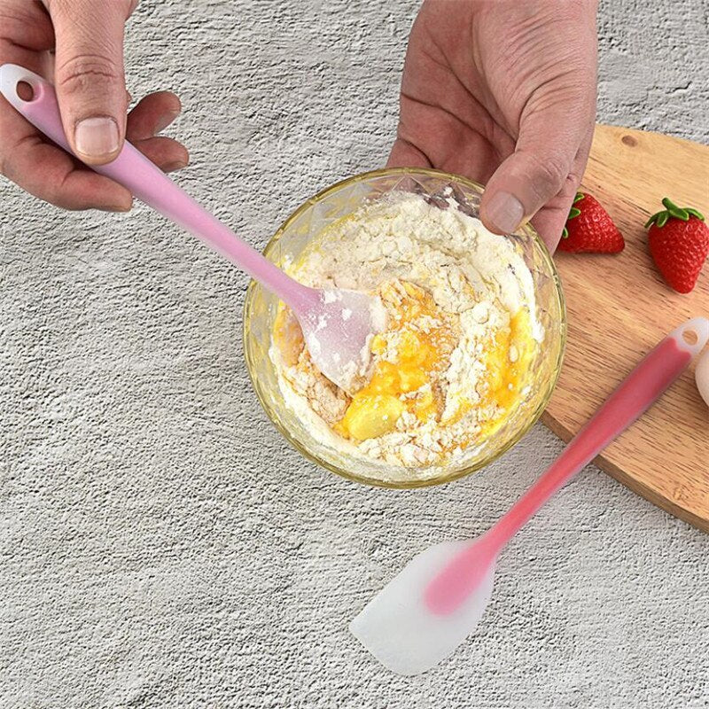 Baking Tools Spatula Translucent Mini Silicone Baking Spatula Cream Heat-Resistant Kitchen Utensils
