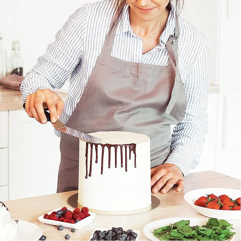 11 Inch Rotating Cake Turntable With Spatulas And Icing Smoother Making/Decorating Tools Kit Baking