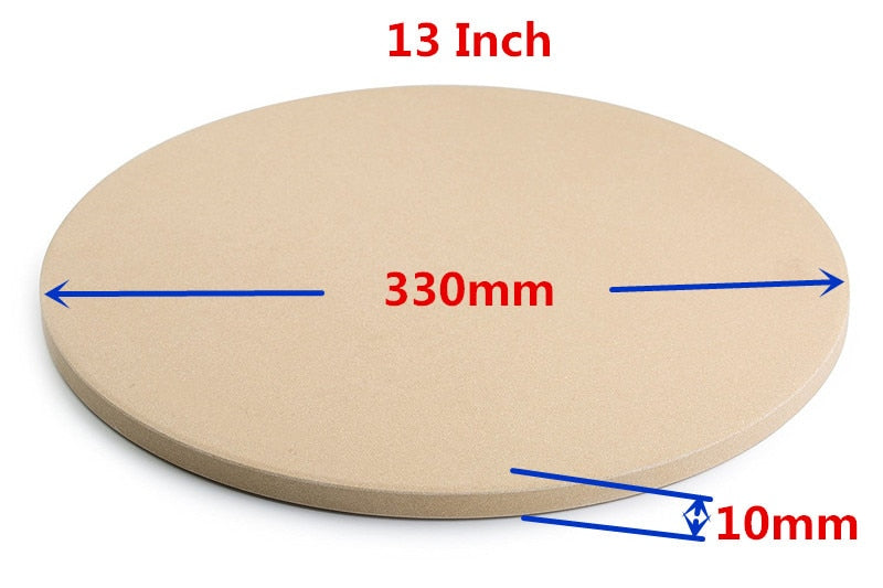 10 and 13 inch Pizza Stone for Cooking Baking Grilling -13 Inch Extra Thick - Pizza Tools for Oven
