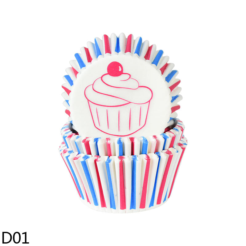 100Pcs Paper Muffin Cup Box Cupcake Liner DIY Birthday Wedding Christmas Home Party Baking Dessert
