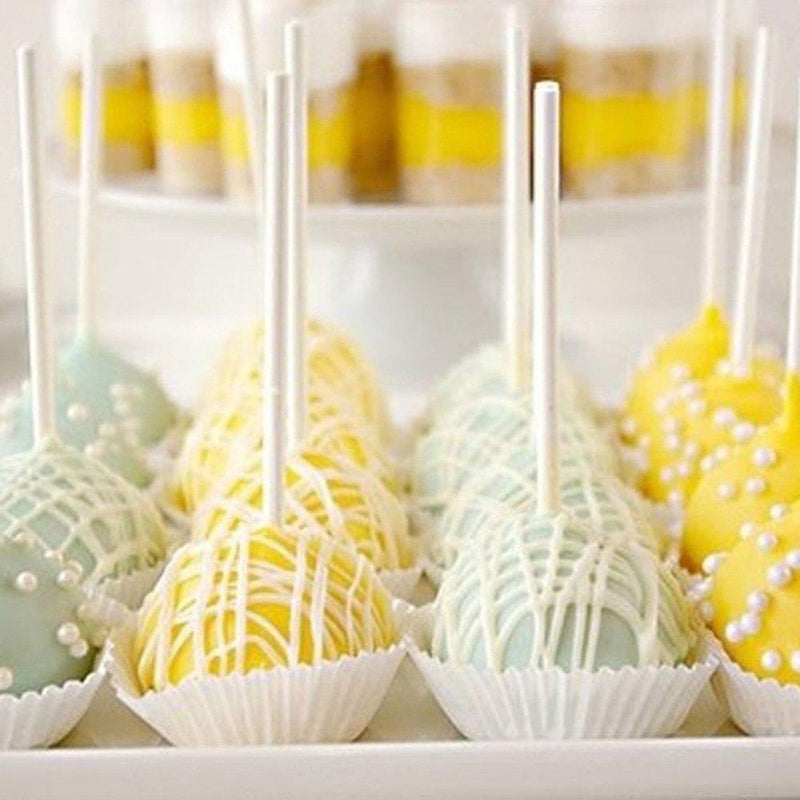 100pcs/pack 15cm Safe Plastic Lollipop Stick Cake Pop Sticks For Chocolate Sugar Candy Lollipop