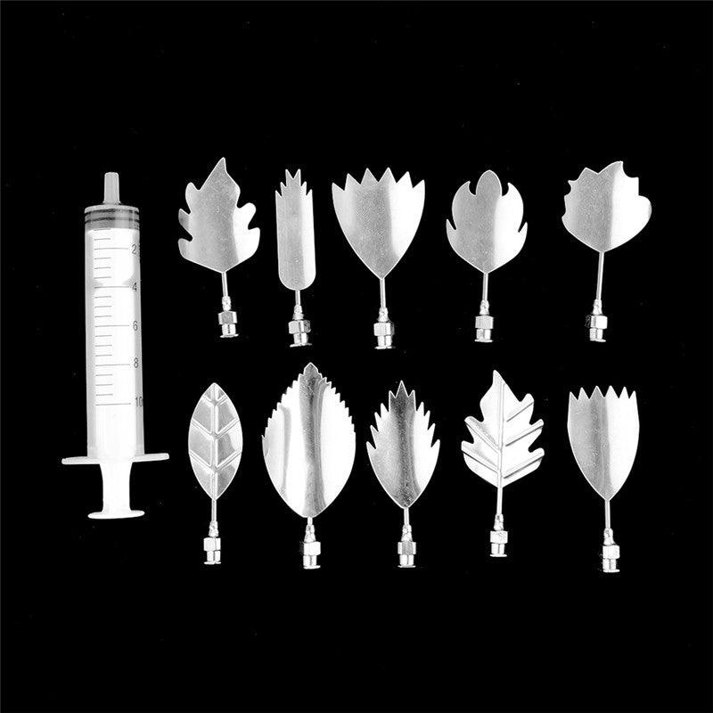 10PCS/set Flowers Leaves 3D Jelly Art Tools Cake Jello Gelatin Pudding Baking Nozzles Cake