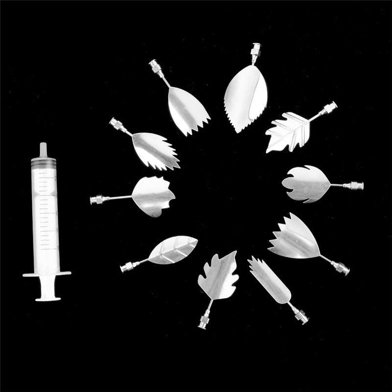 10PCS/set Flowers Leaves 3D Jelly Art Tools Cake Jello Gelatin Pudding Baking Nozzles Cake