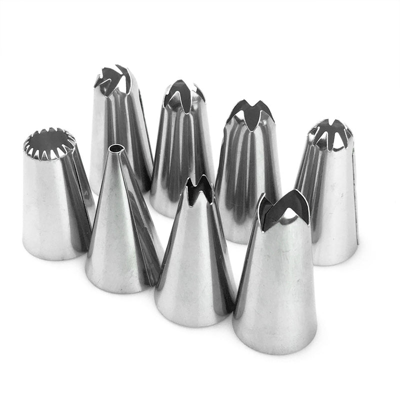 10Pcs/Set Cream Confectionery Nozzles Icing Piping And Pastry Bag Set Diy Cake Decorating Tools