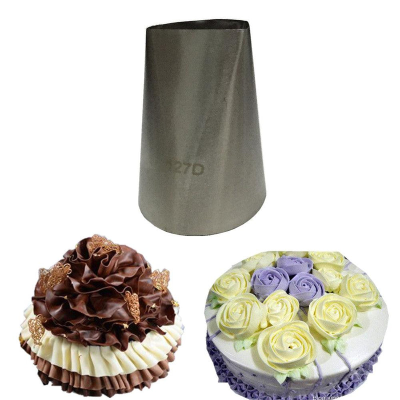 #127D Large Size Petal Decorating Tips Icing Nozzle Cake Decorating Tips Stainless Steel Seamless