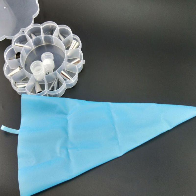 14Pcs/Set Stainless Steel Nozzle Set DIY Cake Decorating Tips Russian Icing Piping Tips Silicone