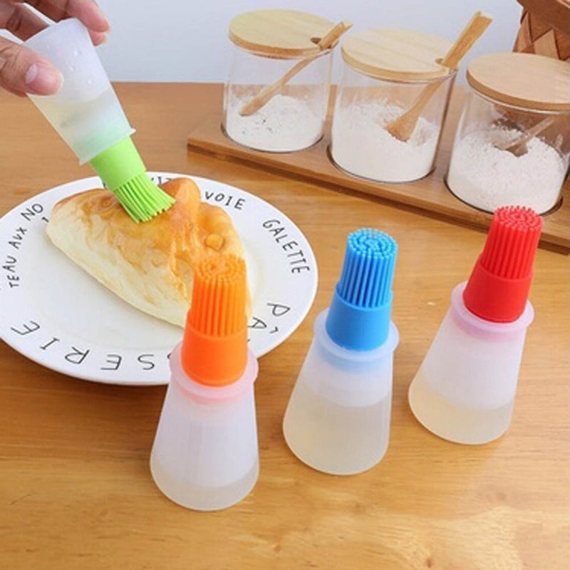 1PCS Silicone Oil Brush BBQ Baking Pastry Brushes Liquid Oil Cake Butter Bread Pastry Brush