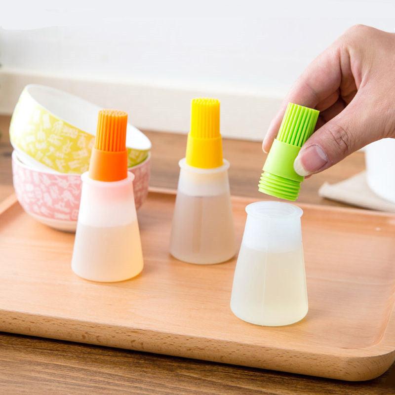 1PCS Silicone Oil Brush BBQ Baking Pastry Brushes Liquid Oil Cake Butter Bread Pastry Brush