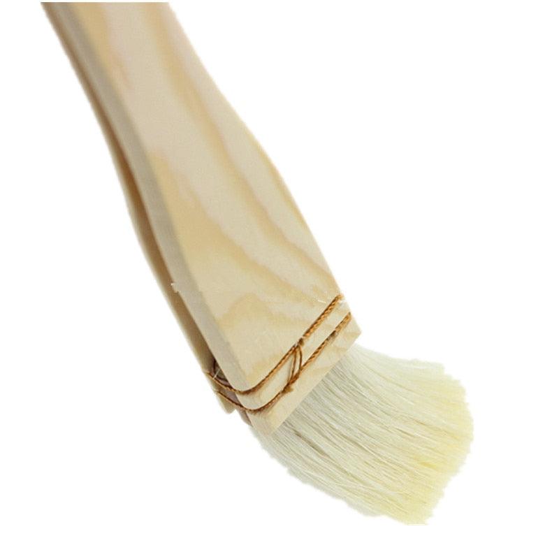 1Pc BBQ Wood Handle Basting Oil Brush Barbecue Cooking Accessories Bristle Brushes Kitchen Gadgets