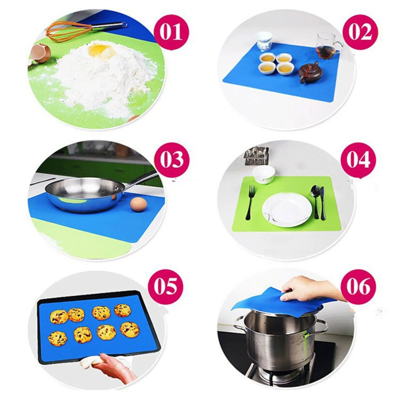 1Pc Silicone Mats Baking Liner Waterproof And Anti-slip Oven Mat Heat Insulation Pad Bakeware Food