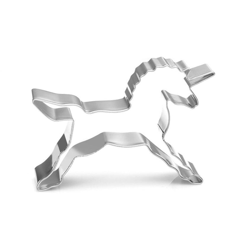 1Pcs Unicorn Head Cookie Cutter Stainless Steel Fondant Cutter Baking Cookie Mold Biscuit Mould