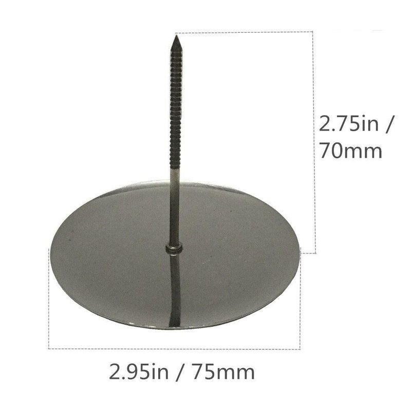 1pc Large Stainless Steel Cake Flower Needle Cake Icing Cream Decorating Nails Tool + Scissor