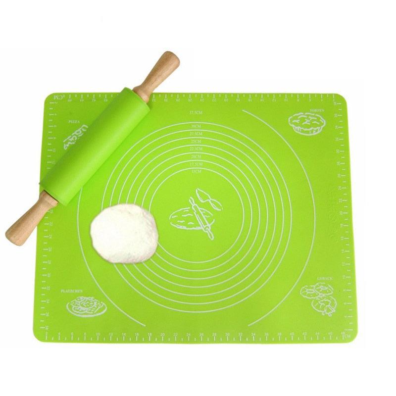 1pc Non-Stick Silicone Mat Rolling Dough Liner Pad Pastry Cake  Bakeware Paste Flour Table Sheet