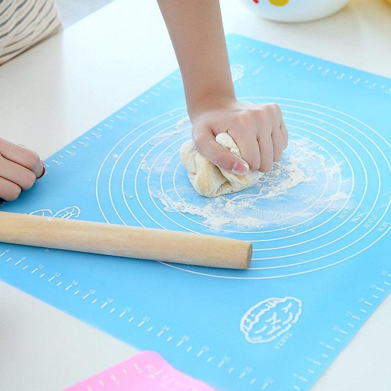 1pc Non-Stick Silicone Mat Rolling Dough Liner Pad Pastry Cake  Bakeware Paste Flour Table Sheet