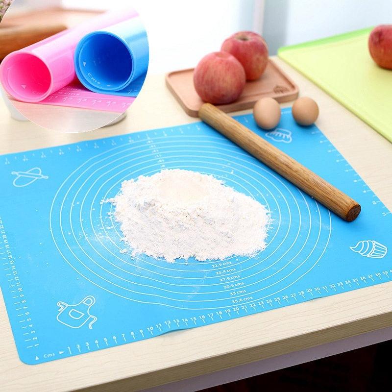 1pc Non-Stick Silicone Mat Rolling Dough Liner Pad Pastry Cake  Bakeware Paste Flour Table Sheet