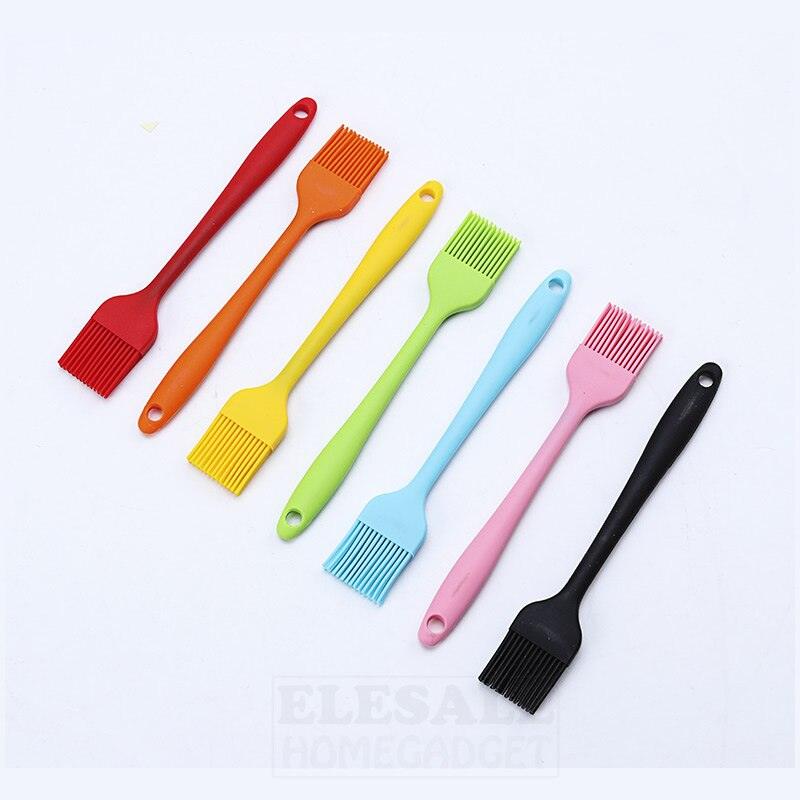 1pcs Color Silicone Pastry Brush For Cake Bread Baking Oil Butter BBQ Basting Brushes Heat-Resistant