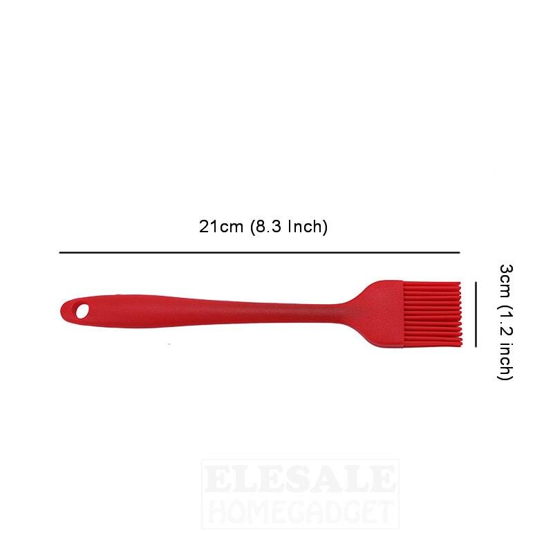 1pcs Color Silicone Pastry Brush For Cake Bread Baking Oil Butter BBQ Basting Brushes Heat-Resistant