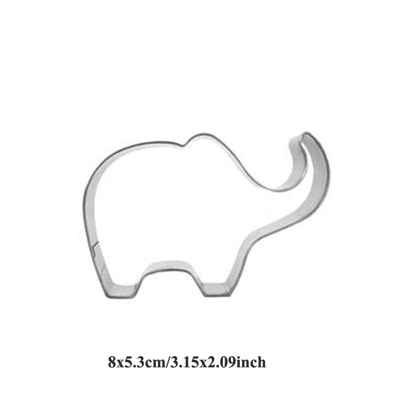 1pcs patisserie reposteria Elephant Balloon Mold Metal Cookie Cutter Fondant Cake Decor Tools