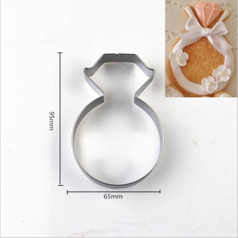 1pcs patisserie reposteria Wedding Metal Cookie Cutters Fondant Cake Decor Tools Cupcake Chocolate