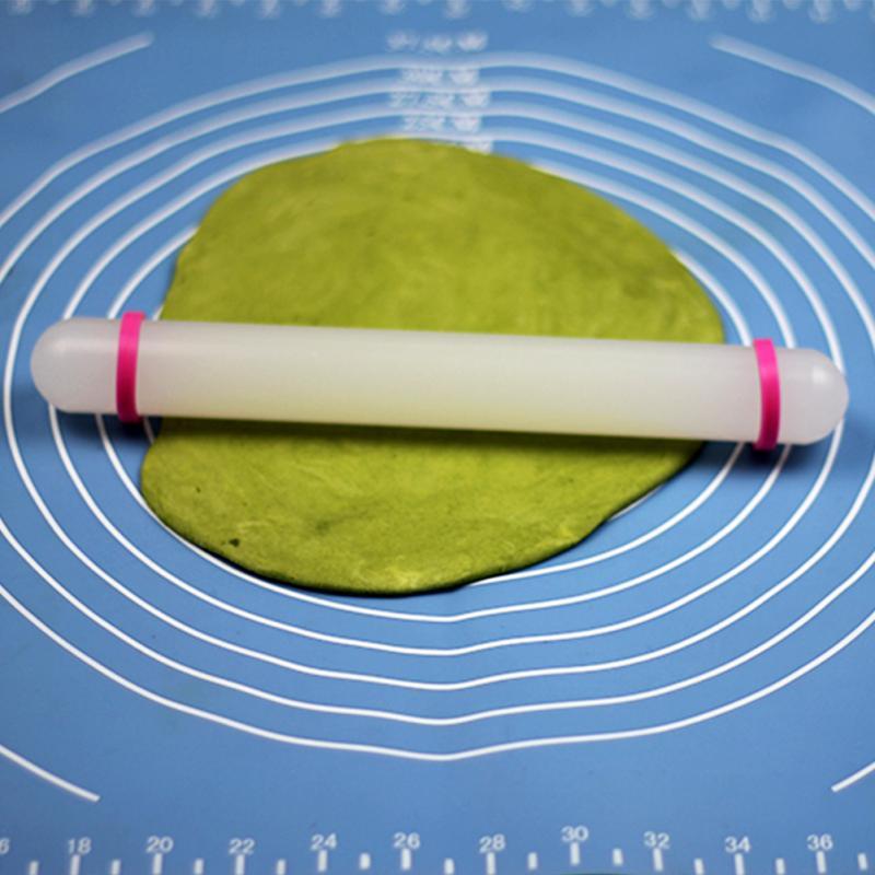 23cm Plastic White Non-stick Glide fondant rolling pin Cake Dough Roller Decorating Cake Tools