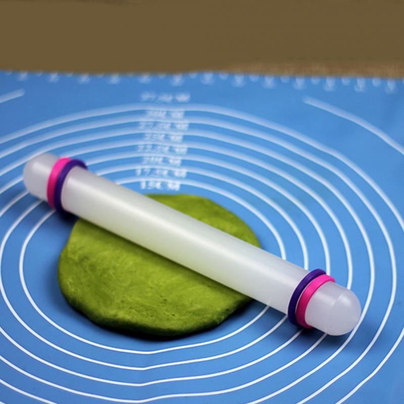 23cm Plastic White Non-stick Glide fondant rolling pin Cake Dough Roller Decorating Cake Tools