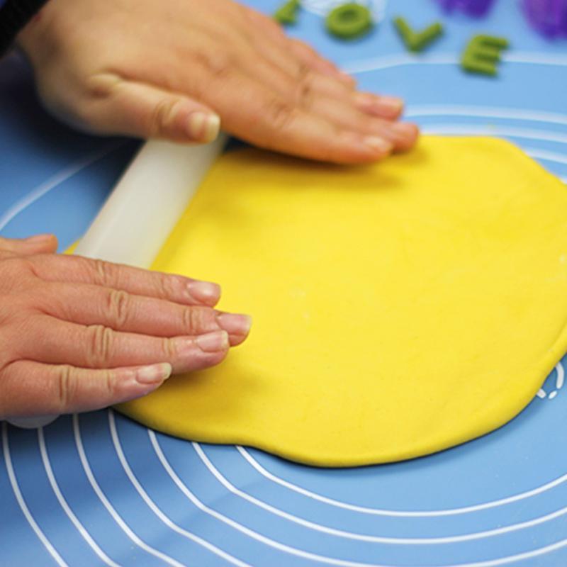 23cm Plastic White Non-stick Glide fondant rolling pin Cake Dough Roller Decorating Cake Tools