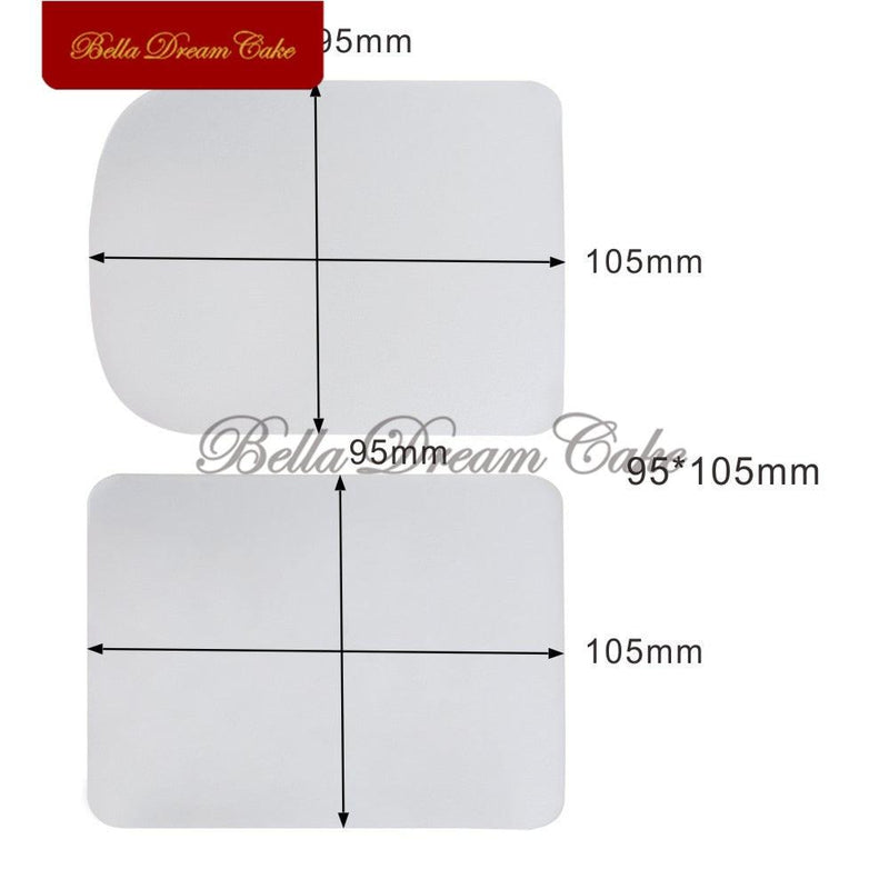 2PCS/Set Cake Smoother Plastic Cream Fondant Scraper Baking Pastry Smooth Spatulas Cake Decorating
