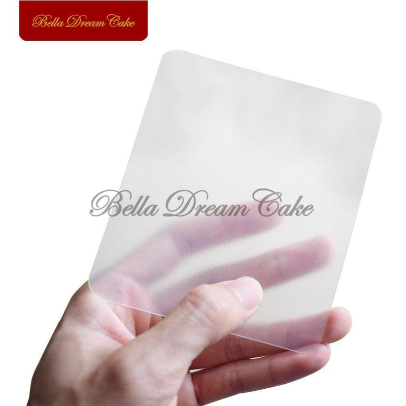 2PCS/Set Cake Smoother Plastic Cream Fondant Scraper Baking Pastry Smooth Spatulas Cake Decorating