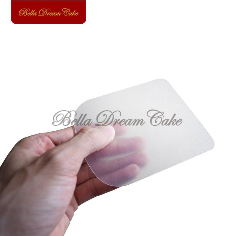 2PCS/Set Cake Smoother Plastic Cream Fondant Scraper Baking Pastry Smooth Spatulas Cake Decorating