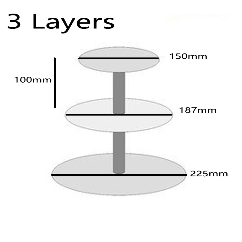 3 4 5 6 7 Tier Cake Holder Round Acrylic Cupcake Cake Stand Assemble