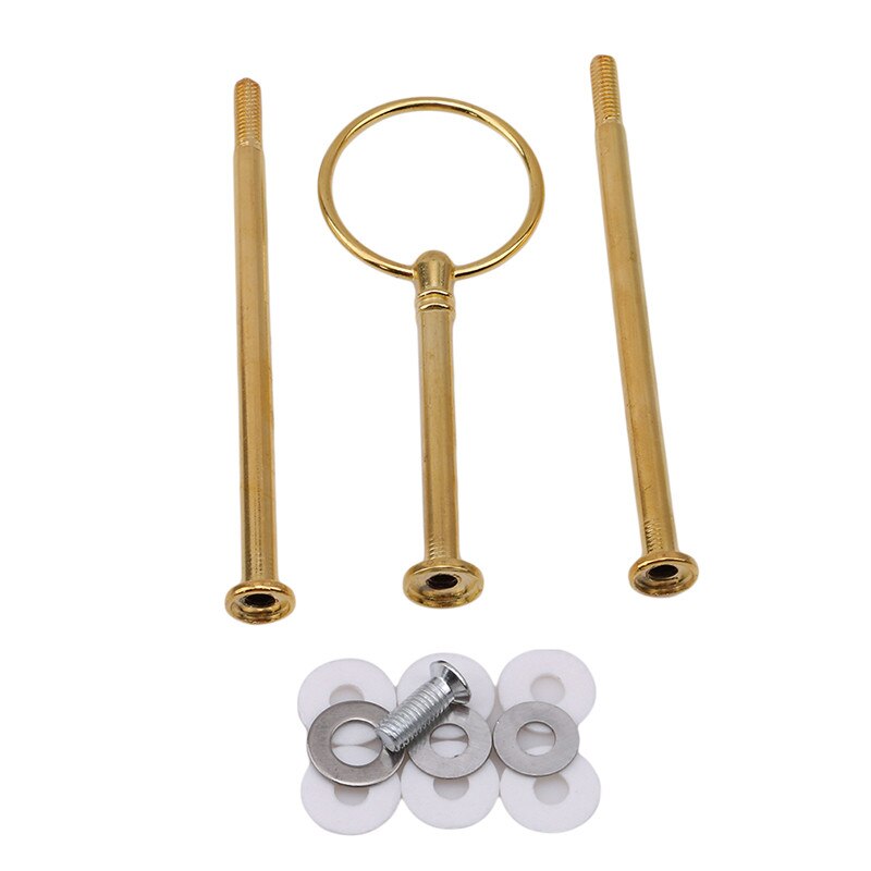 3 Tier Cake Fruit Plate Cake Plate Stand Handle Fitting Tool  Stand Hardware Rod Plate Stand Cake