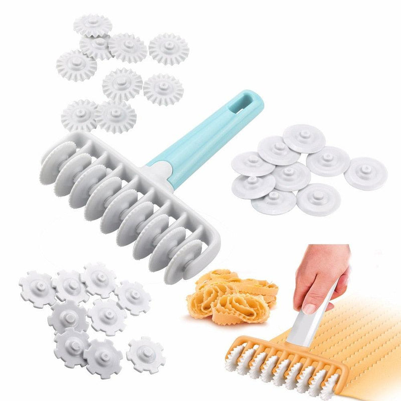 37pcs/set Kitchen Baking Tool Fondant Ribbon Cutter - 4 Different Gears Embosser Set Noodle Dough