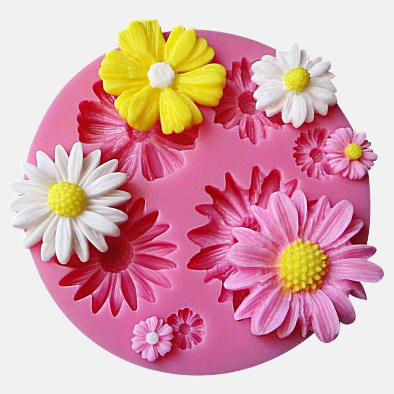 3D Flower Silicone Molds Fondant Craft Cake Candy Chocolate Sugarcraft Ice Pastry Baking Tool Mold
