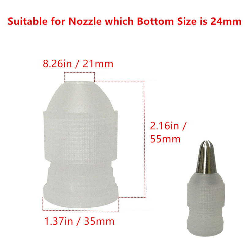 3pcs piping bag nozzle converter adapter set cream nozzle pipeline coupler cake decorating tool