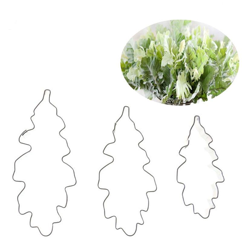 3pcs/lot Silver leaf chrysanthemum Cake Mold Stainless Steel Fondant Sugarcraft Cookie Biscuit