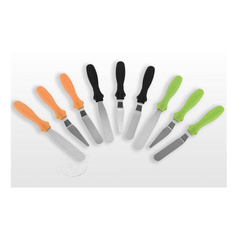 3pcs/set Blade Angled Espatula Spatula Cake Icing Spatula Smooth Filling Tool Cutter Set Wedding