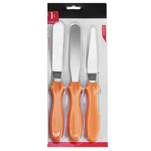 3pcs/set Blade Angled Espatula Spatula Cake Icing Spatula Smooth Filling Tool Cutter Set Wedding