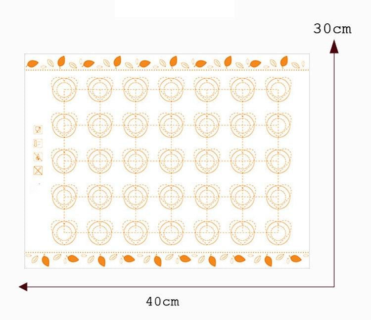 40x30cm/29x26cm Silicone Baking Mat Fondant Bakeware Macaron Oven Baking Tools For Cakes Pastry