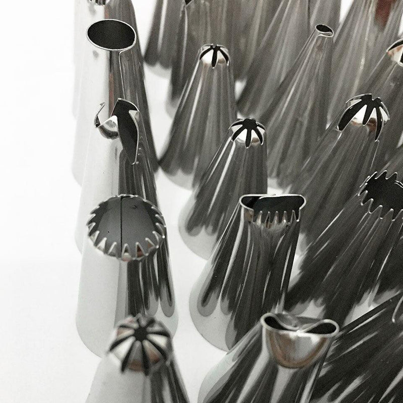 48Pcs Complete Cake Decorating Nozzle Sets Cream Pastry Icing Piping Tool Fondant Confectionery